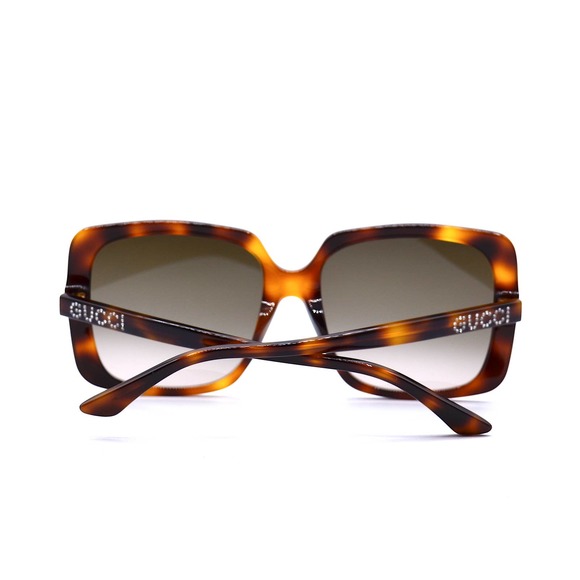 GUCCI GG0728SA 002 HAVANA BROWN GRADIENT AUTHENTIC SUNGLASSES - Picture 7 of 10